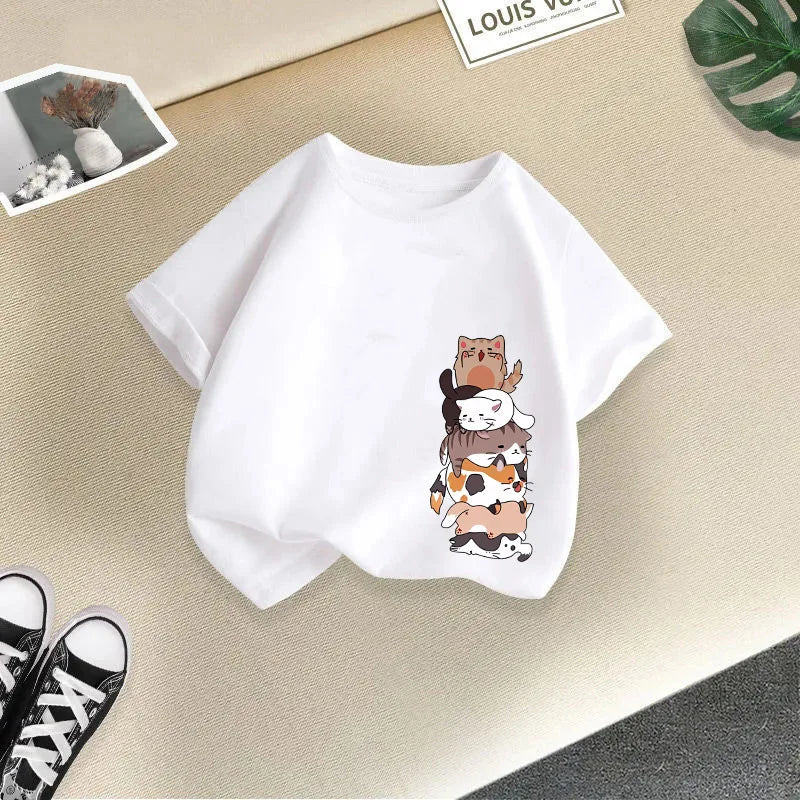 Foreign Animal Print Half Sleeve T-shirt