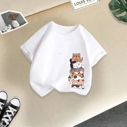 Foreign Animal Print Half Sleeve T-shirt