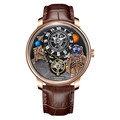Luxury Robot Astronaut Space Sapphire Luminous Waterproof Watches