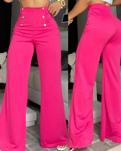 High Waist Wide Leg Bootcut Pants