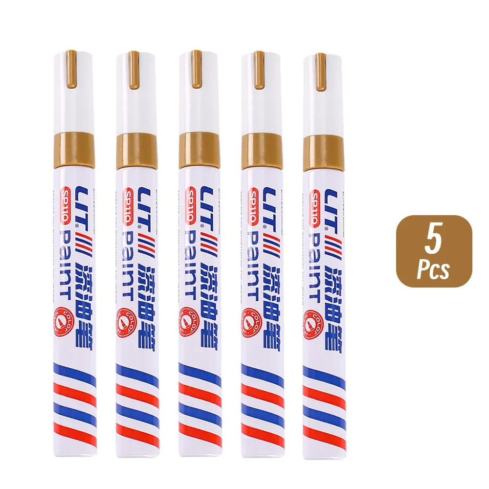 3mm 10p Colorful 8 Colors Permanent Paint Marker Waterproof