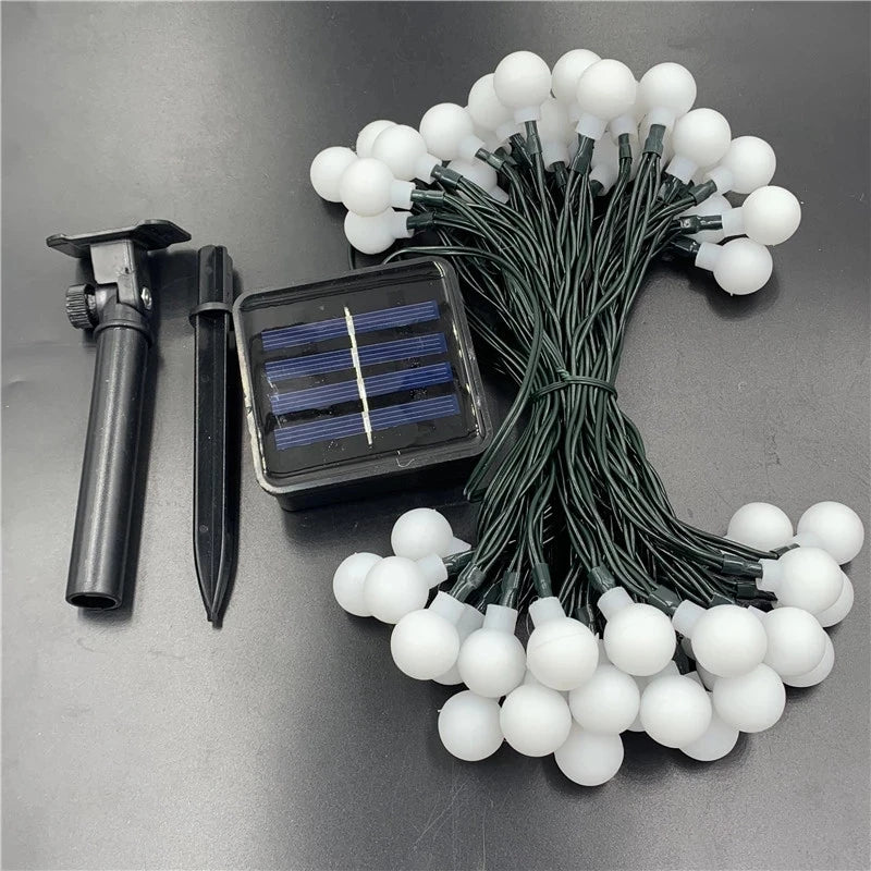 100LED Solar String Flowers Fairy Lights 10m 20m Waterproof Outdoor Solar String Lights