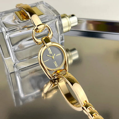 Retro Button Wristband Bracelet Quartz Watch Bracelet