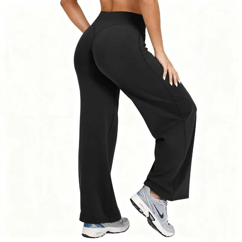 Plus Size Yoga Wide-leg Stretchy Sport Pants