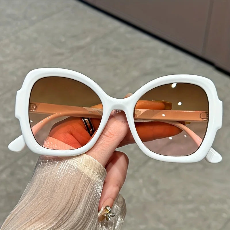 Oversized Oval Jelly Frame Sunglasses