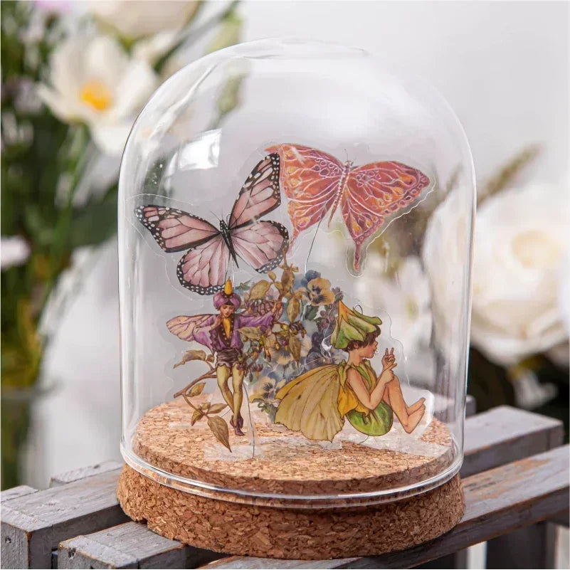45Pcs/Box Waterproof PET Fairy Butterfly Stickers