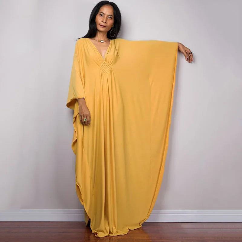 Plus Size Caftan Cover Up Loose Soft Kaftan Dress