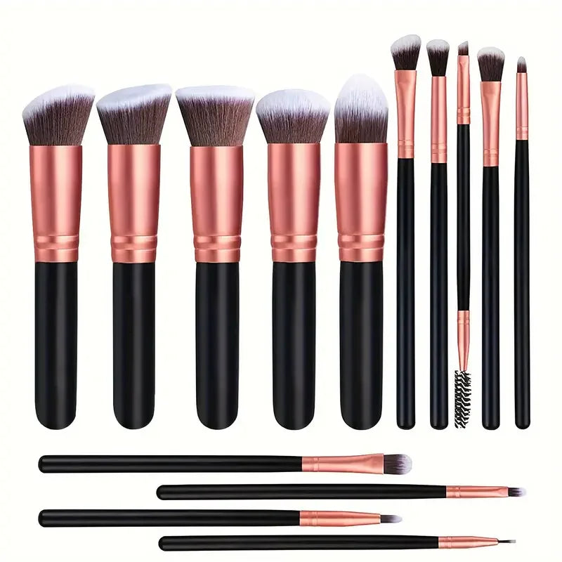 14PCS Makeup Brushes Soft Fluffy Foundation Blush Set