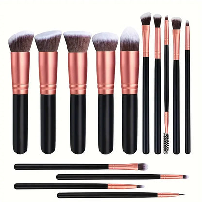 14PCS Makeup Brushes Soft Fluffy Foundation Blush Set