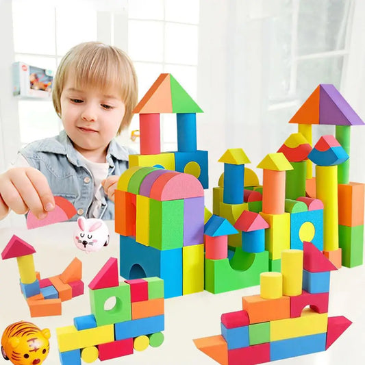 Colorful Stackable Stem Toy Foam Building Block EVA Toys