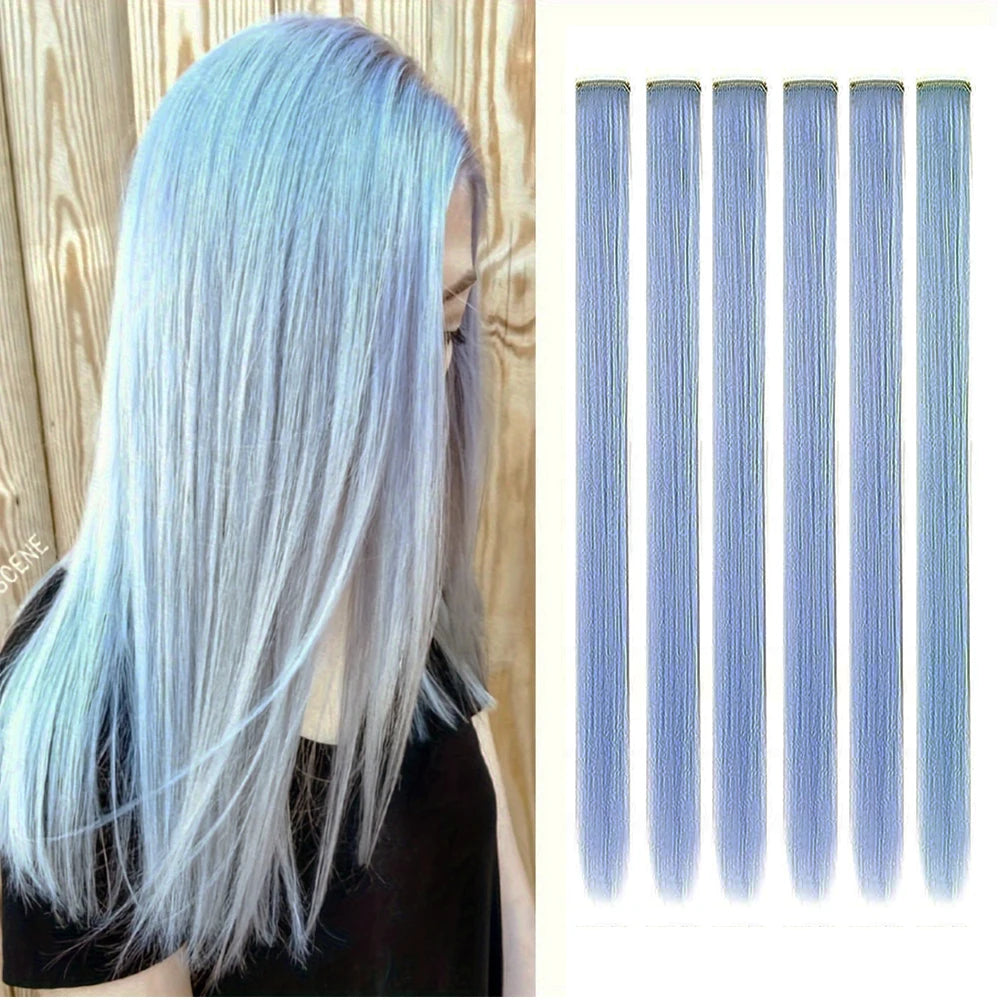 Straight Hair Synthetic Royal Blue wig