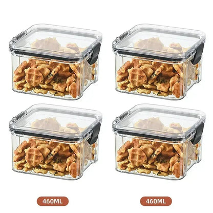 2/4PCS Sealed Jars Sets Stackable Grain Storage