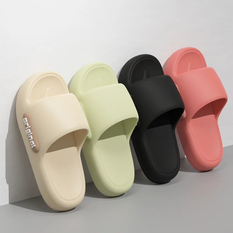 Candy Color EVA Thick Soft Bottom Flip Flops Slippers