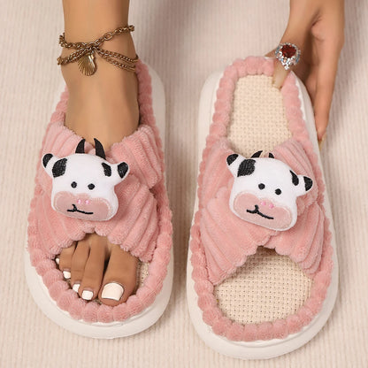 Home Open-Toe Cross Slippers