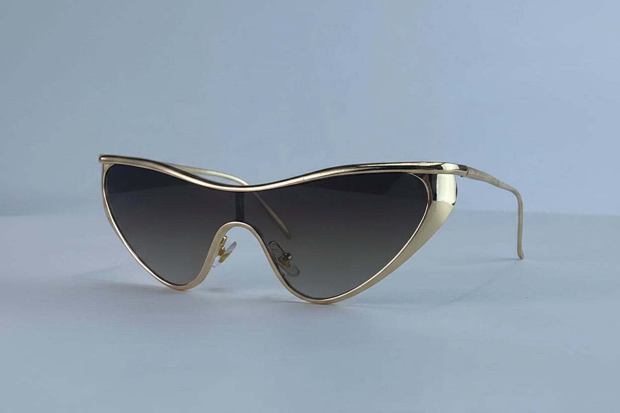 Vintage Y2K Punk Cat Eye Luxury Sun Glasses