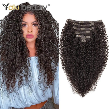 26inch Synthetic Jerry Curly Clip In Hair Extension