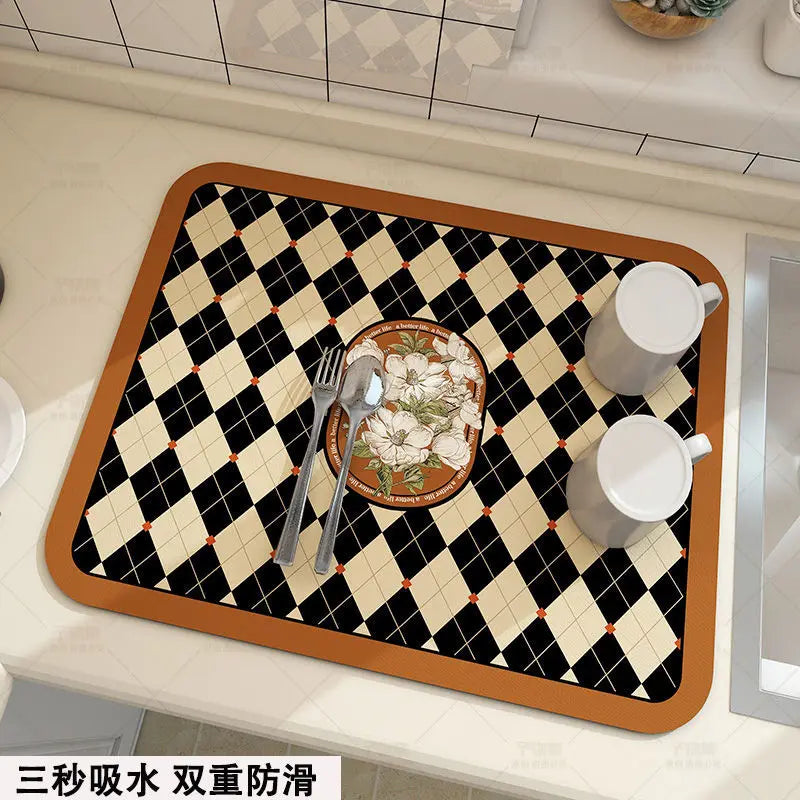 Super Antiskid Large Absorbent Draining Mat