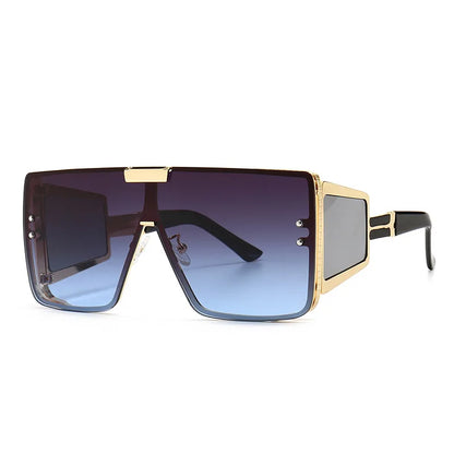 Oversized Luxury Retro One Lens Sunglasses