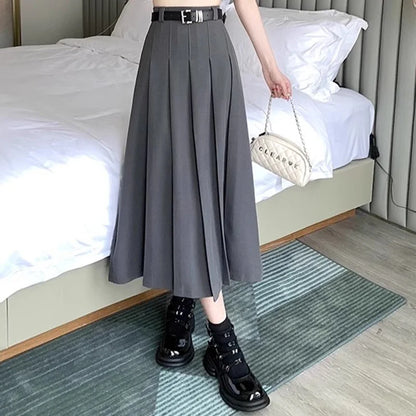 Faldas plisadas largas, elegantes y de ocio JK