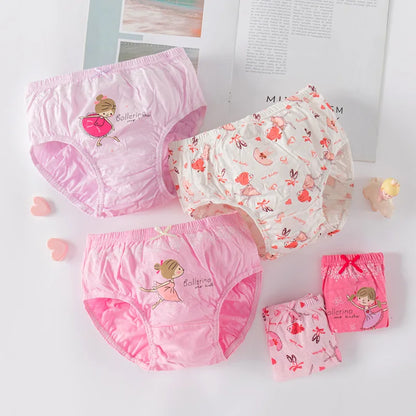5/10 Pieces Cotton Girls Triangle Panties