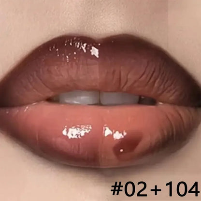 2pcs/SET Makeup Set Matte Lip Liner + Moisturizing Colored Lip Oil Long-Lasting