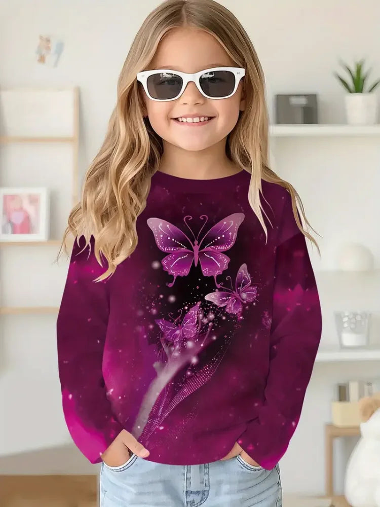 Cartoon Animal Capybala O-Neck Tops Long Sleeve Hoodies