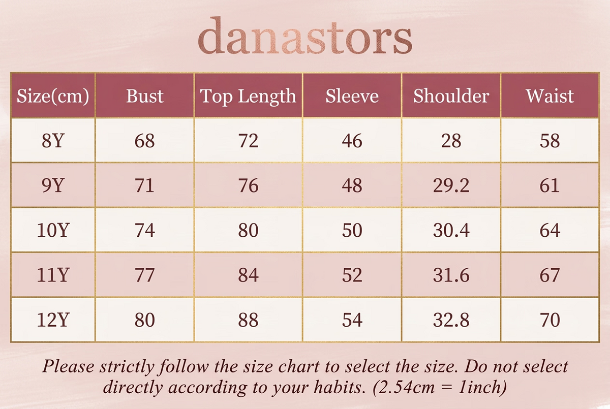 Girl's Casual Long-Sleeved Round-Neck Floral Dress