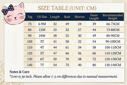 Autumn Cartoon Cat Print Long Sleeve Cotton Sleepwear Pajamas Set