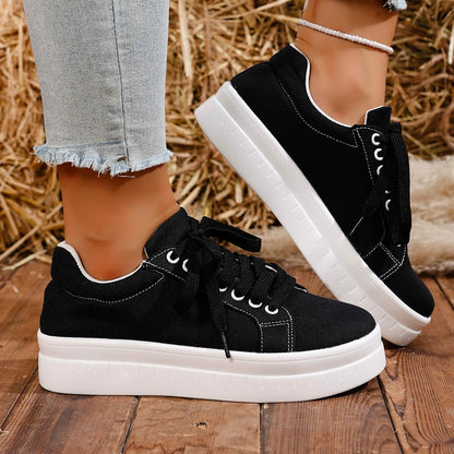Casual Lace Up Platform Tennis Sport Sneakers