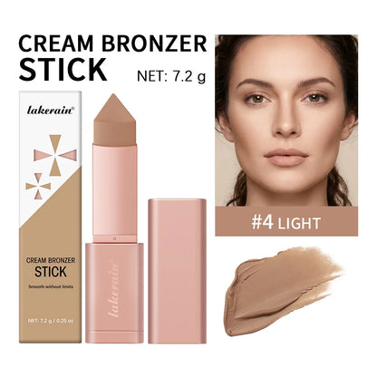 Cream Bronzer Stick and Contour Stick 2-in-1 bronzing and contouring instant depth & dimension to the face flawlessly over base