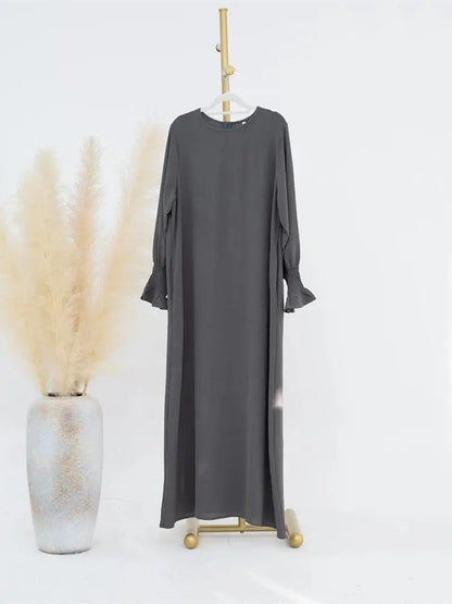 Jersey Solid Modest Under Abaya Islamic Robe