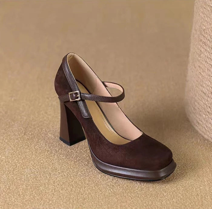 Sexy super high-heeled ankle-attached platform high-heeled shoes