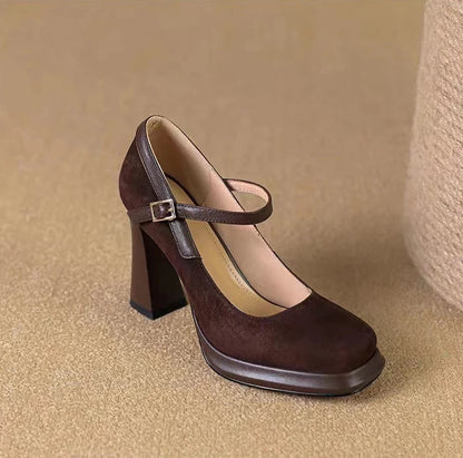Sexy super high-heeled ankle-attached platform high-heeled shoes
