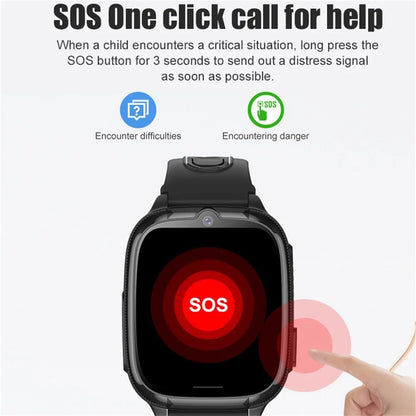 Video Call LBS WIFl Positioning Voice Calls Waterproof Smart Watch