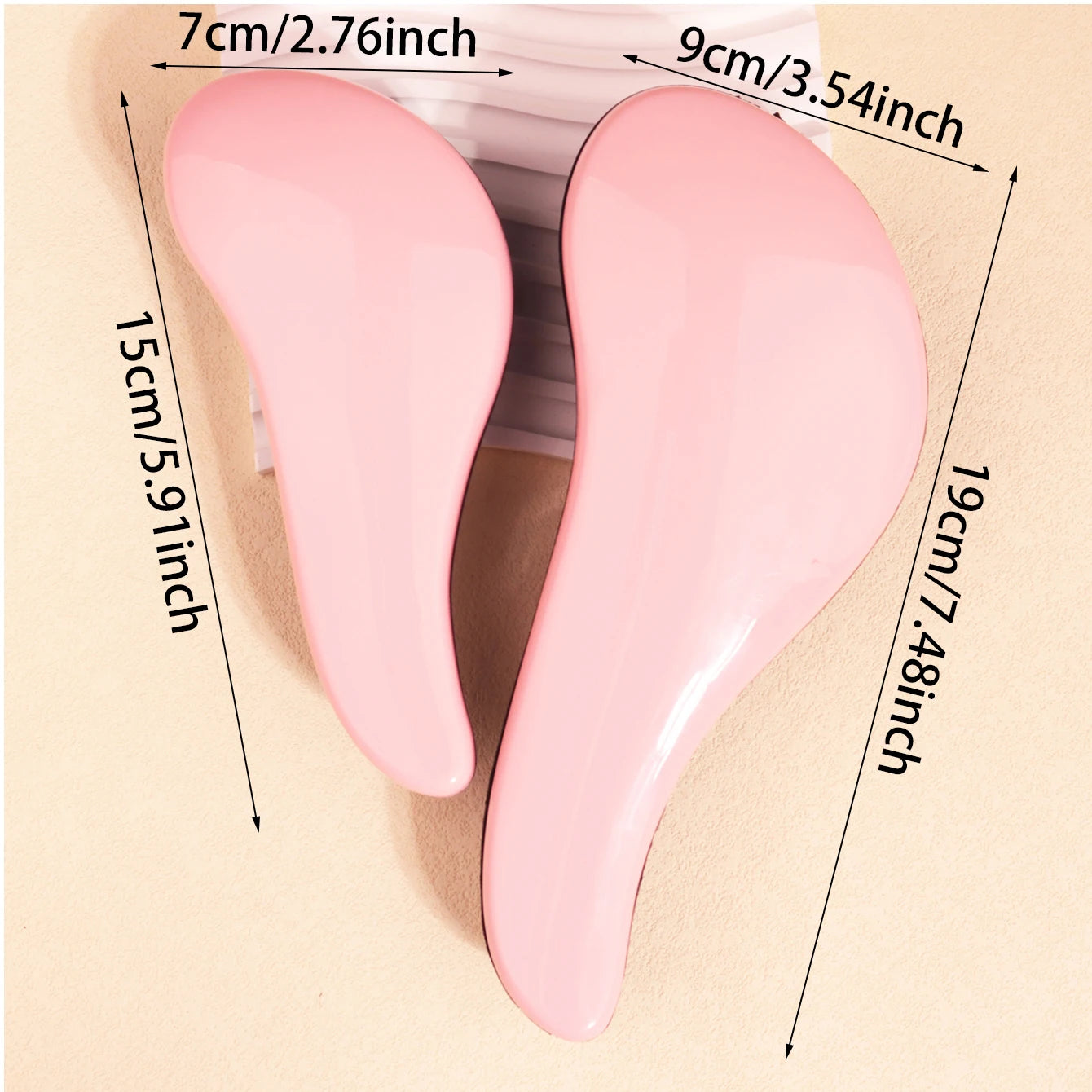 2pc Large and Small Hair Brush