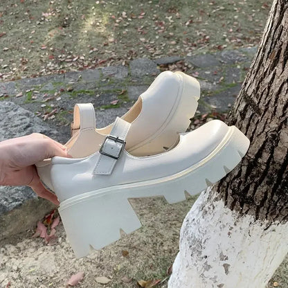 Japanese Style Mary Jane High Heel Shoes