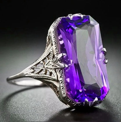 Taro Crystal Rose Gold Color Ring