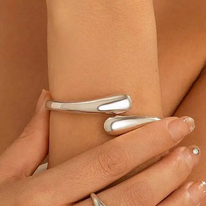 Water Drop Torques Choker Opening Cuff Bangle Necklace