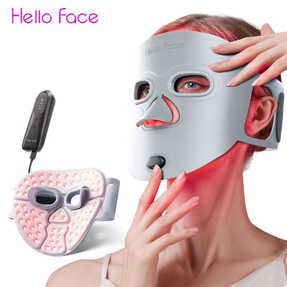 LED Mask Infrared Red Light Wrinkle Reduction Blue Light Acne Treatment Skin Care