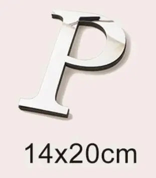 20cm Big Size 3D English Letters Acrylic Mirror