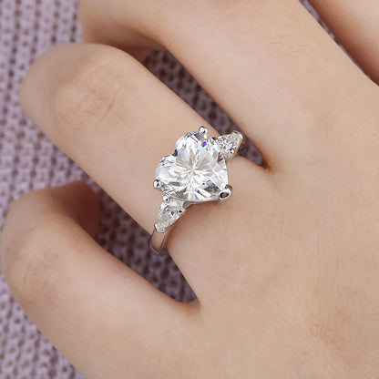 DANA 1-4Carat Heart Shape Moissanite Ring