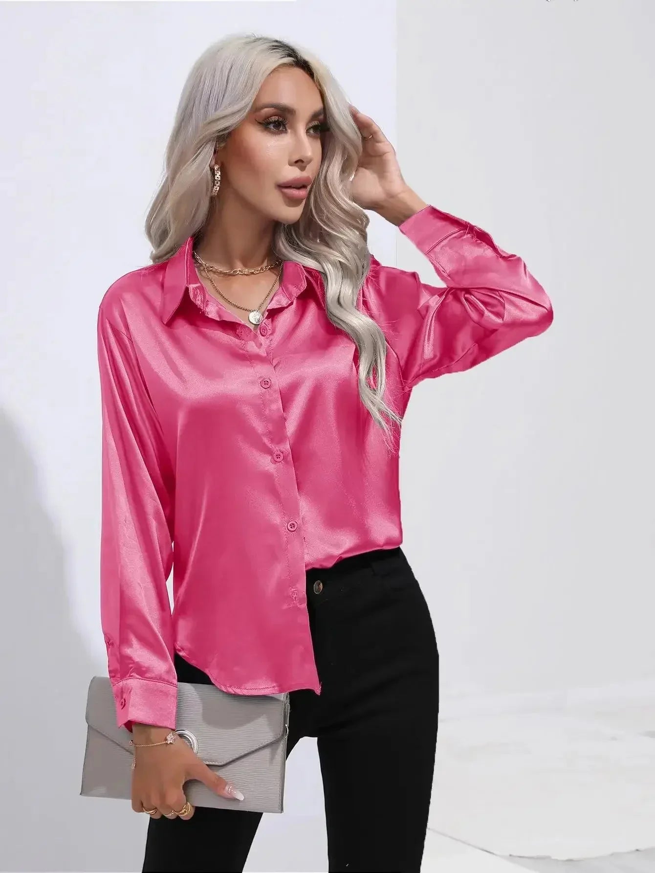 Long Sleeve Silk Shirt