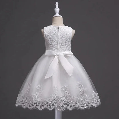 Baby Girls 1 Year Flowers Baptism Dress