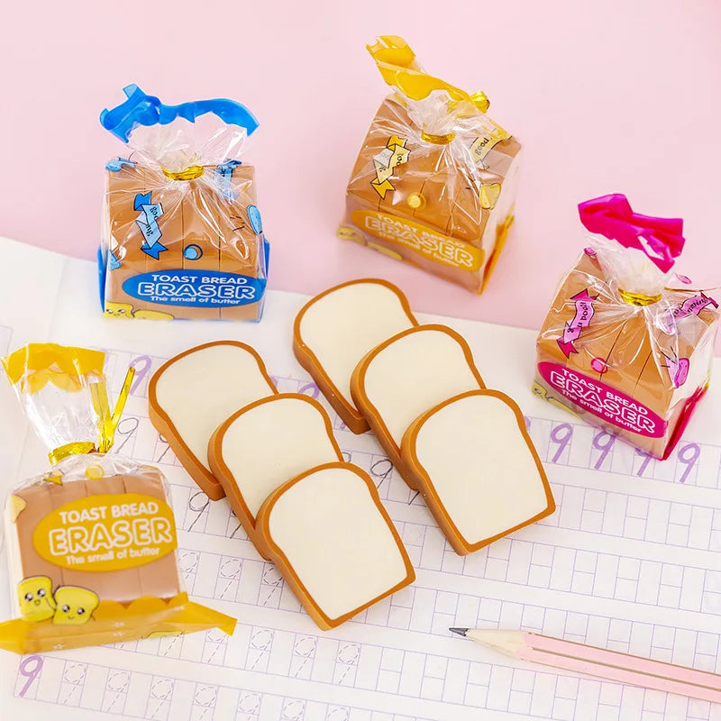 Creative Toast Bread Eraser Student Creative Stationery