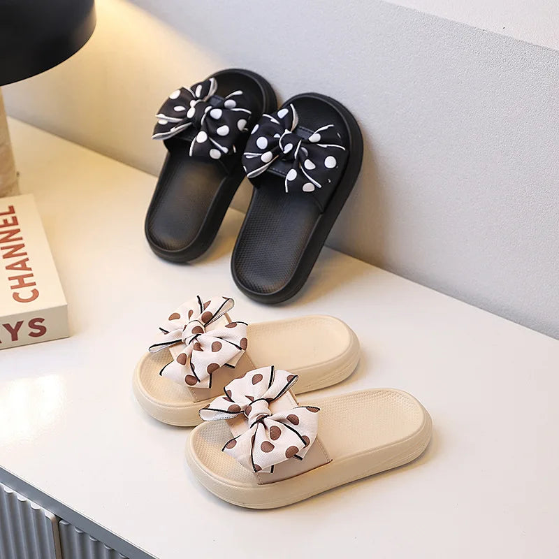 Princess Non-slip Soft Sole Toddler Bow Tie Slippers