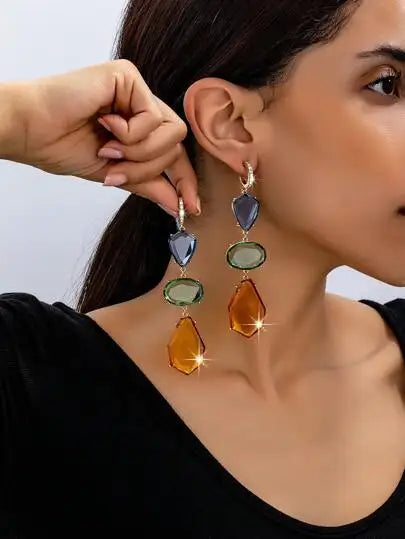 Light Luxury Exaggerated Irregular Earrings