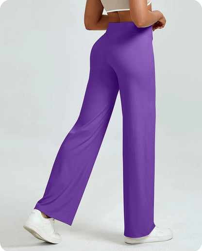 High Waisted Straight Leg Yoga Pants