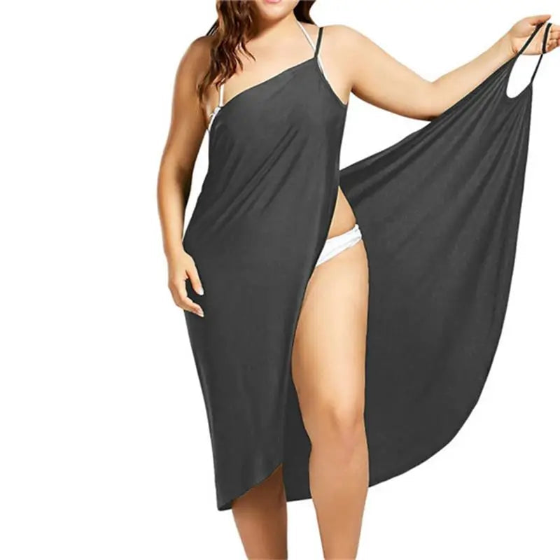 5XL Halter Sexy Suspenders Cross Sleeveless Skirt