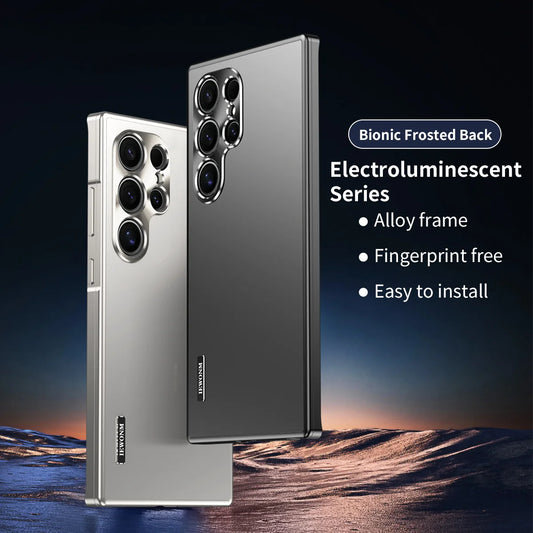 Magnetic Close Aluminum Frame Plastic Back Metal Case Cover