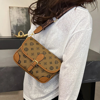 Classic Texture Crossbody Bag